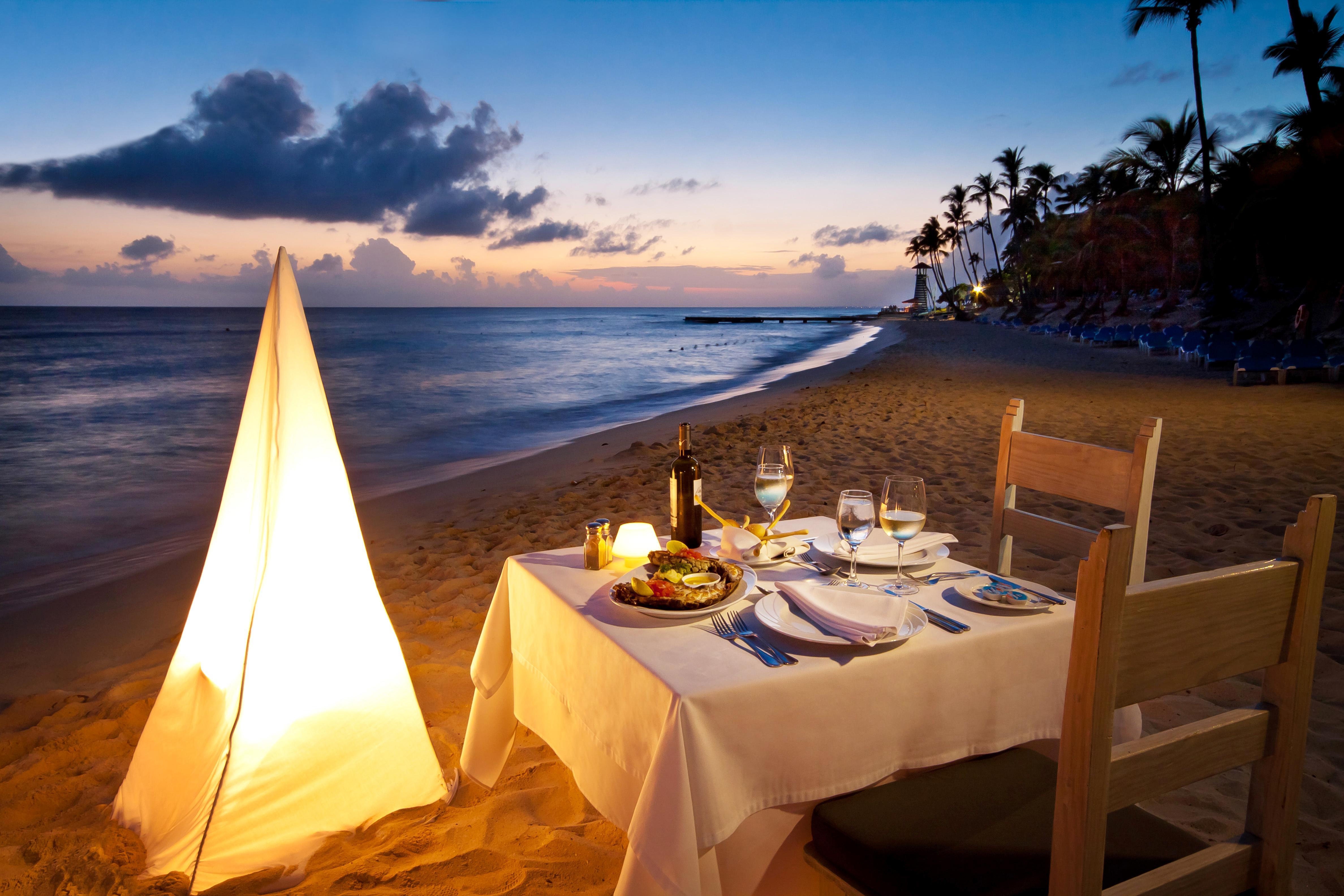 Catalonia Royal La Romana Adults Only Bayahibe Exterior photo A beachside dinner at Sandals Resorts
